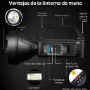 Linterna Reflector Recargable LED COB con Busca Huella USB(3).webp