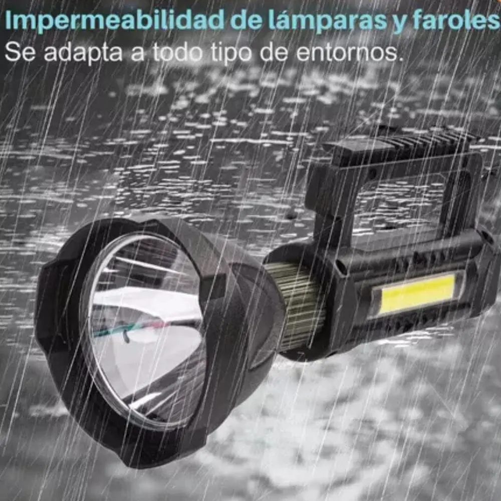 Linterna Reflector Recargable LED COB con Busca Huella USB(2).webp