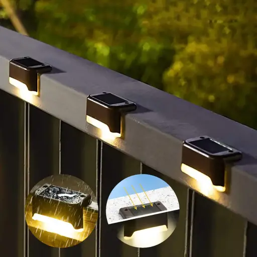 [KIT-4-LAMP-EXTERIOR] Kit x4 Lámparas LED Solares para Jardín y Exteriores
