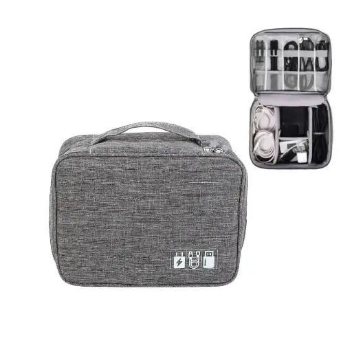 [ESTUCH-ORG-VIAJE] Estuche Organizador de Viaje para Electrónicos y Cables