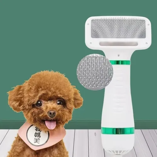 [CEPILLO-MASCOTA-2-EN-1] Cepillo Secador 2 en 1 Quita Pelos y Pelusas para Mascotas